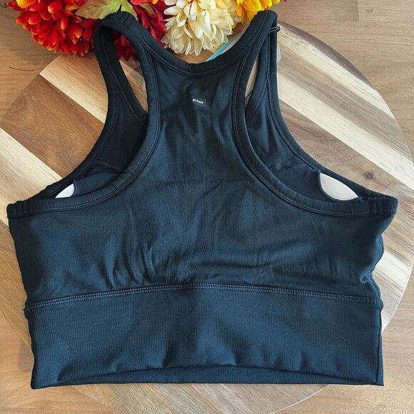 prAna Womens Becksa Bralette Knit Tank SMALL in Solid Black - Picture 2 of 7